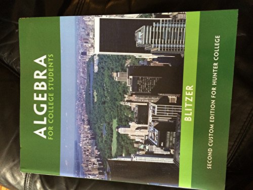 Algebra for College Students(Second Custom Edit... 1256853771 Book Cover