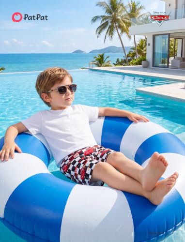 Image of Disney Stitch Spiderman Star Wars Cars Toy Story Mickey Boy Swim Trunks UPF50+Swim Shorts Compression Liner & Quick-Dry 6M-9Y