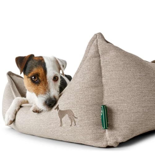 HUNTER Livingston Hundesofa, Hundebett, Strukturstoff, klassisch, S, beige