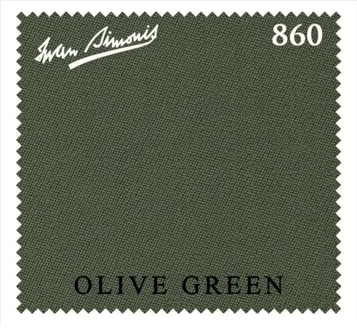 Iwan Simonis 860 Pool Billiard Table Cloth - Authorized Dealer (Olive Green, 8 ft)
