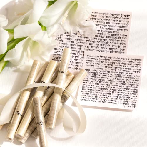 Suri Kosher Mezuzah Scroll 4" (10Cm) Made In Israel, Hand-Written By A Certified Jewish Rabbi (Sofer Stam), 100% Kosher Mezuza Parchment Paper Shema Prayer… #TOP10