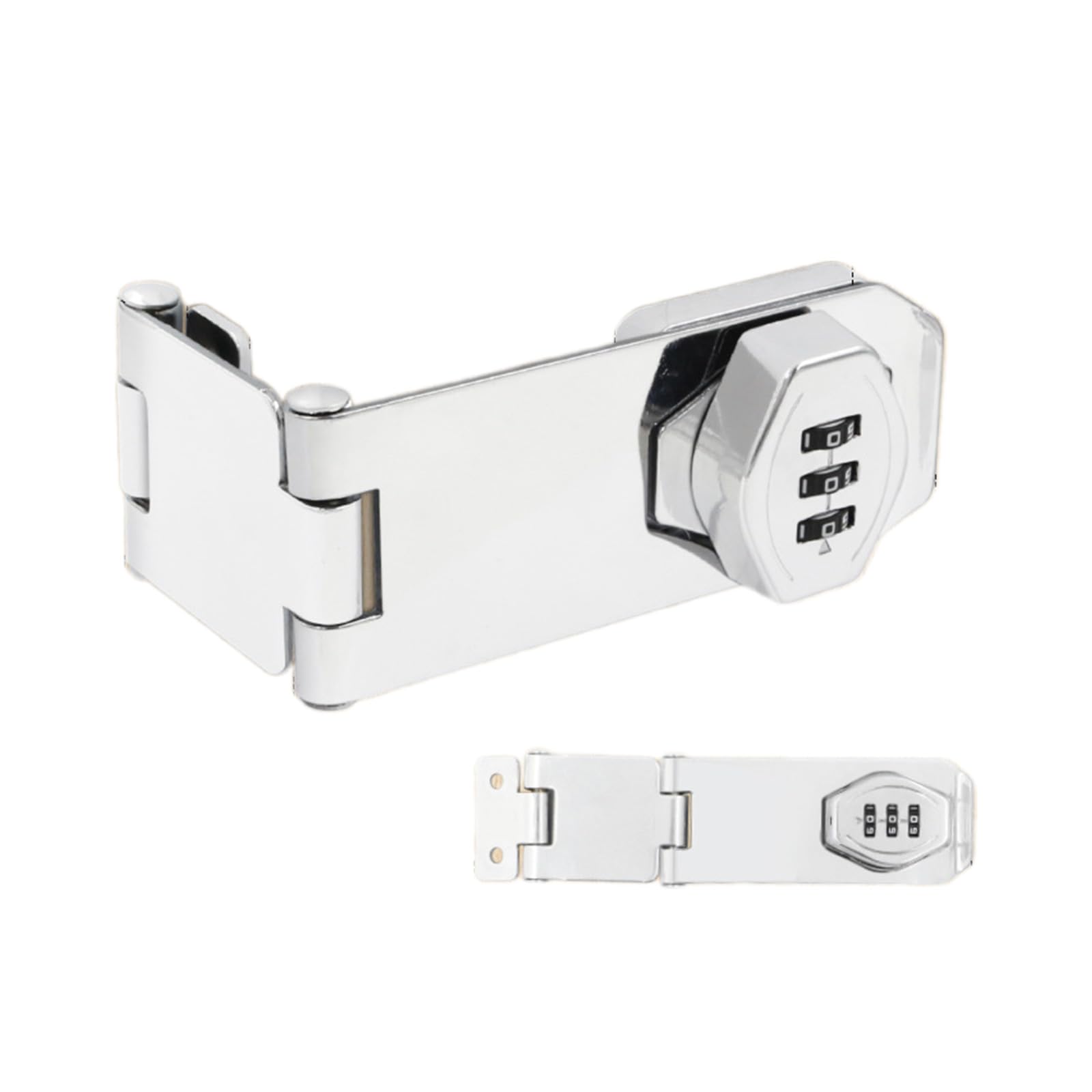 Modern Zines Alloy Cabinet Door with Passwords Code and Twist Knob Hasp Latches for Easy Installion Designs Door Drawer