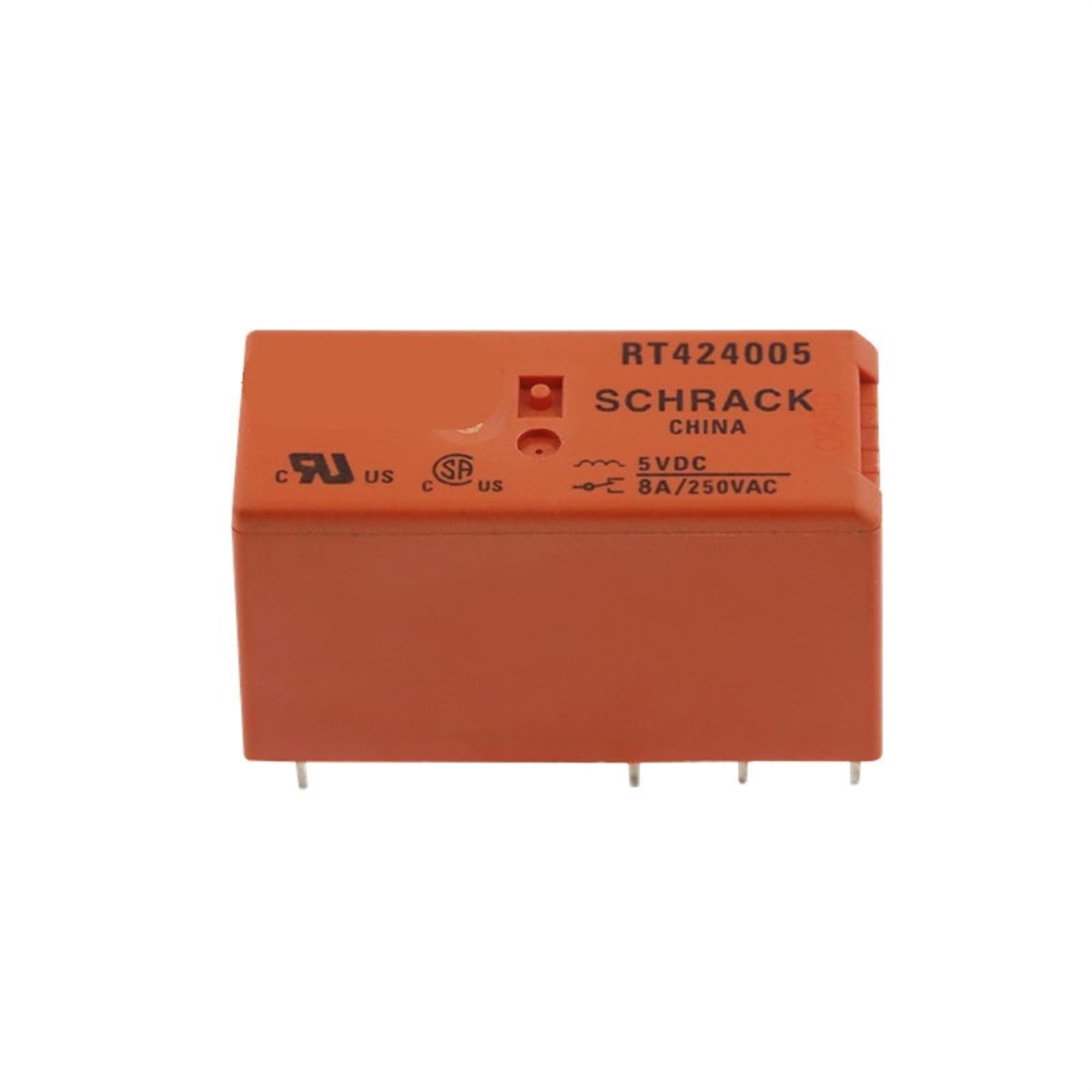 Relais de puissance 8 broches RT424024 24VDC 8A pour circuit imprimé