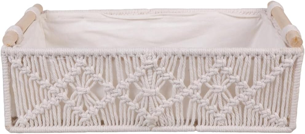Handwoven Cotton Rope Baskets Small Decoration for Organizing and Storage