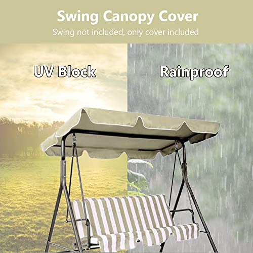 Housse balancelle terrasse bâche Oxford 600D imperméable 190x132x15cm - 5