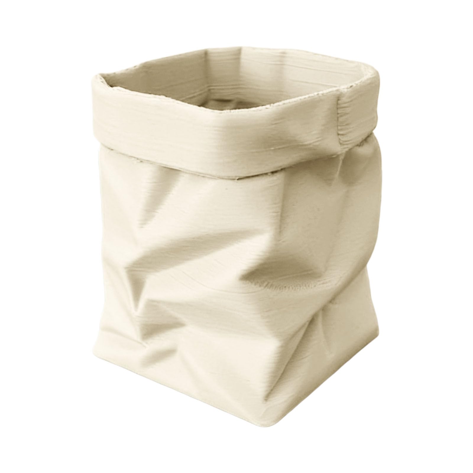 Bbajszx Wrinkled Paper Bag Pen Stand Portable and Stylish for Workspaces Decoration Polylactic Acid Desk Planner