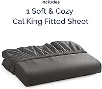 Vista 560 de King Fitted Bed Sheet - Bottom Single Fitted Sheet Only - Ultra-Soft Hotel Luxury Bedding w/ 8-16 Inch Deep Pockets - Breathable, Cooling & Wrinkle