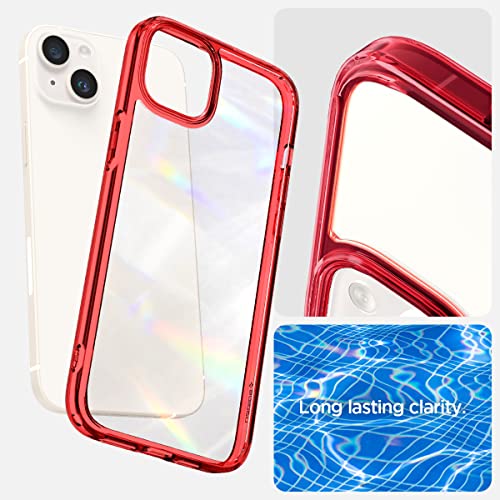 Image of Spigen for iPhone 14 Plus Case, Ultra Hybrid [No Magnet Ring][Anti-Yellowing] - Red Crystal