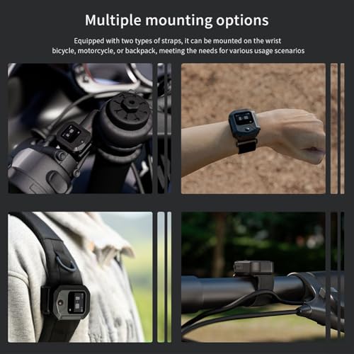 Mando a distancia inteligente para Dji Action 5 Pro y 4 con soportes de bici y muñeca 4