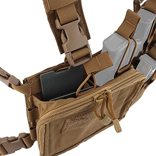 Chaleco táctico de asalto 500D Molle Multicam con múltiples bolsillos ajustables 7