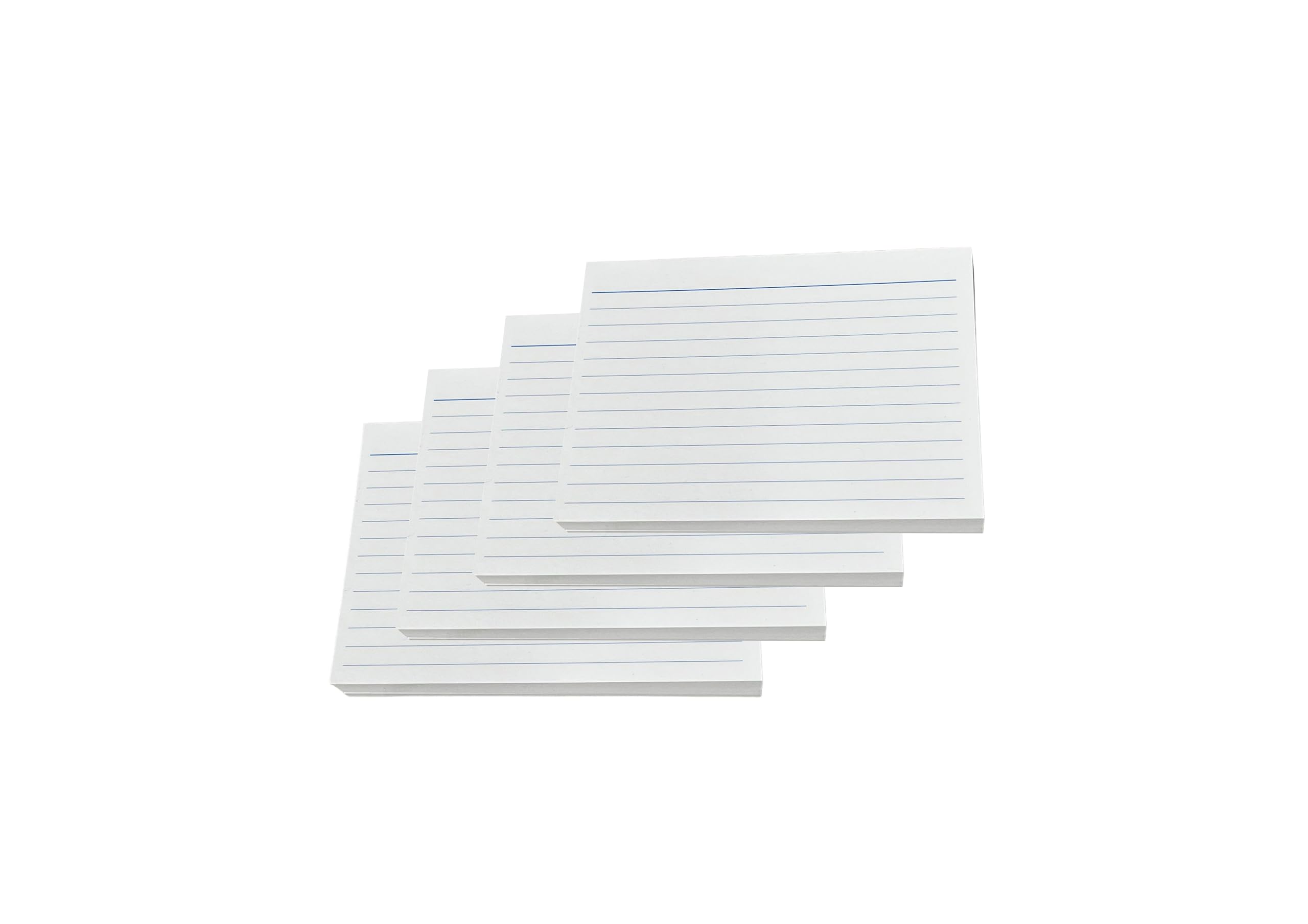 DJP Ruled Index Revision Flash Cards 200 Pack. Flash Revision Cards, Record and Study. A6 300gsm Cards One Side Lined, one Side Plain White Flash Cards for Office Home School