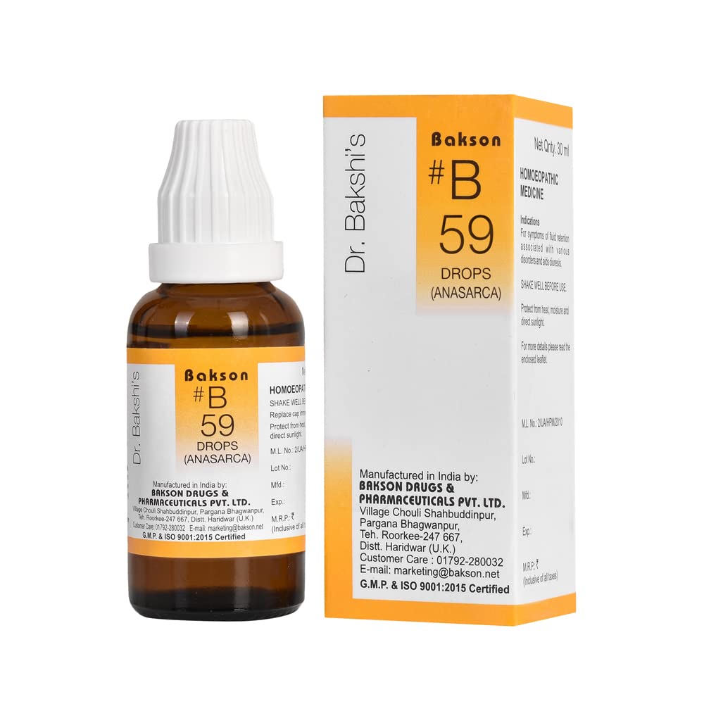 Dr. Bakshis BAKSONS HOMOEOPATHY # B 59 Anasarca Drops (30 ml) (B0BWJ713QV) Amazon Price History, Amazon Price Tracker