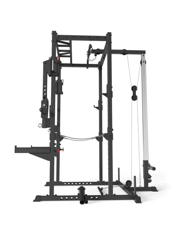 Atletica R5-Boost Power Rack | Squat Rack mit Jammer Arms | in Zwei Höhen verfügbar | Anspruchsvolles Ganzkörpertraining