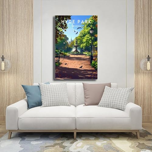Toile imprimée grand format Hyde Park tableau mural salon chambre coucher
