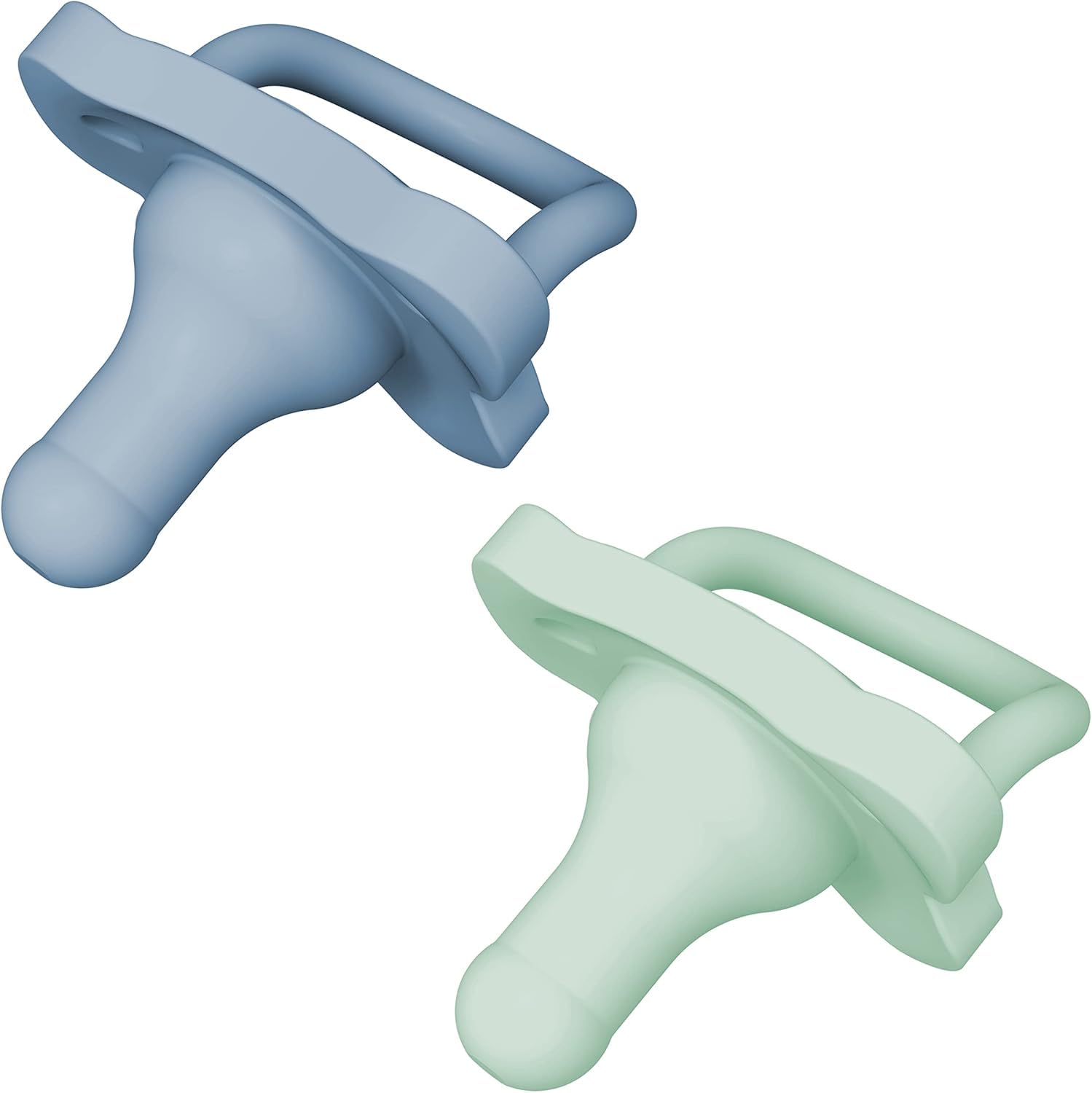 Dr. Brown's HappyPaci 100% Silicone Soother, Blue, 2 Pack