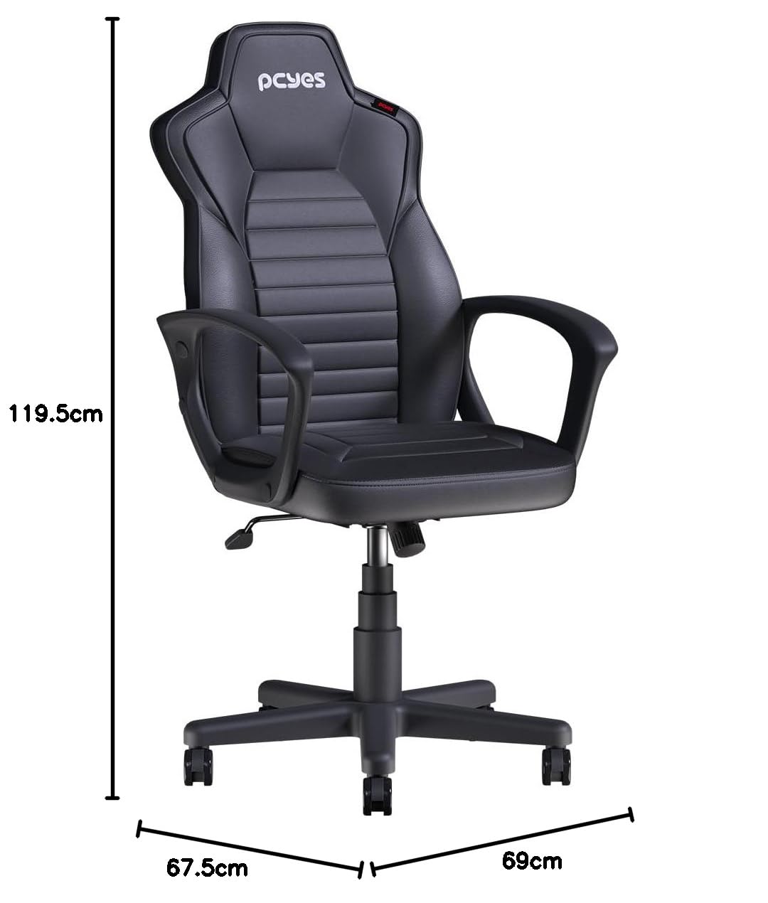 M.A.D SPORTS FIRE×BLACK SPECIAL EDITION CADEIRA GAMER MAD RACER STI TURBO BLACK VULCAN PRETA – MRSTIR10PT