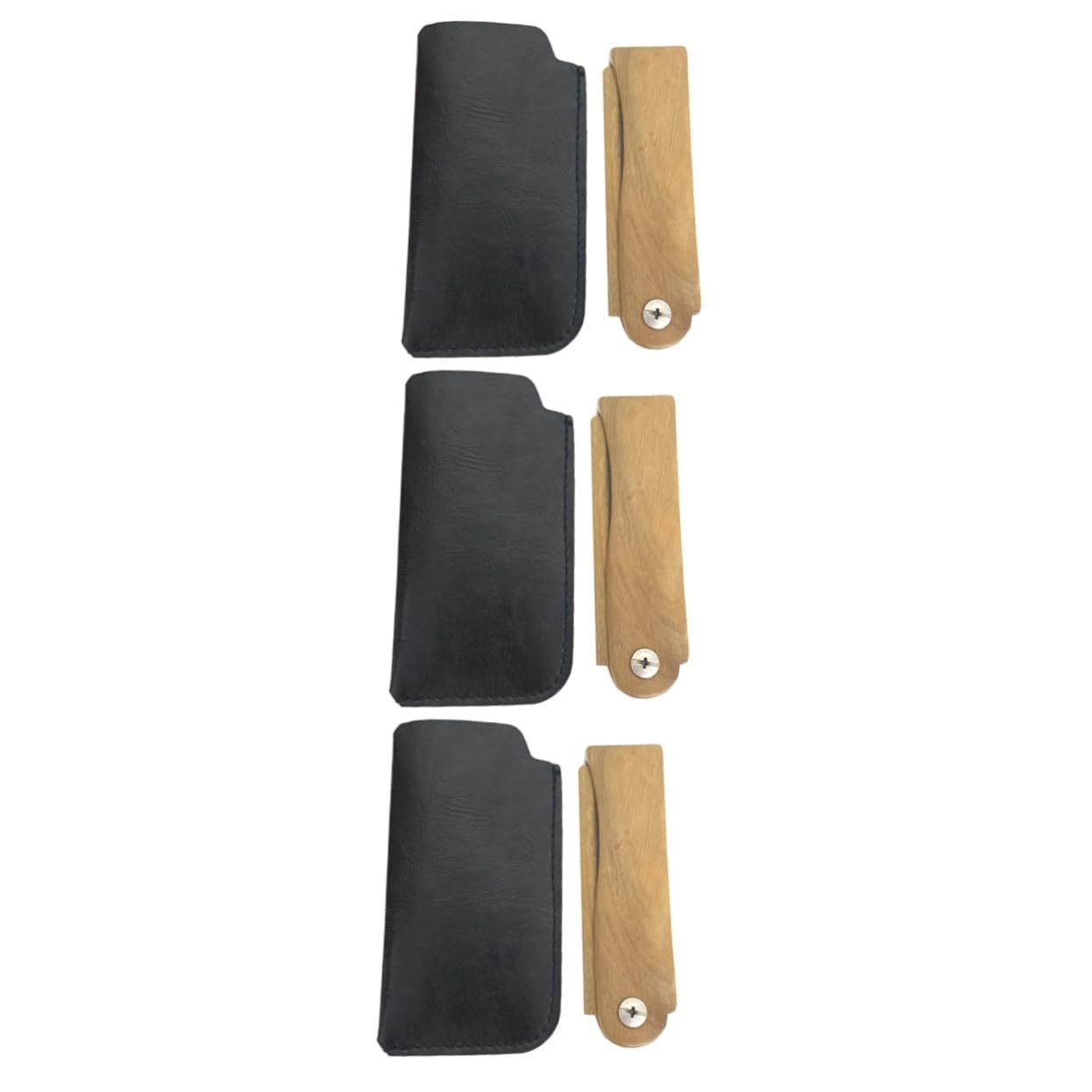 Beavorty 3 Set Pettine Per La Della Barba Pieghevole Pettine Per Design Ergonomico Per Baffi in Legno Fornitura Per Viaggio Uso Domestico