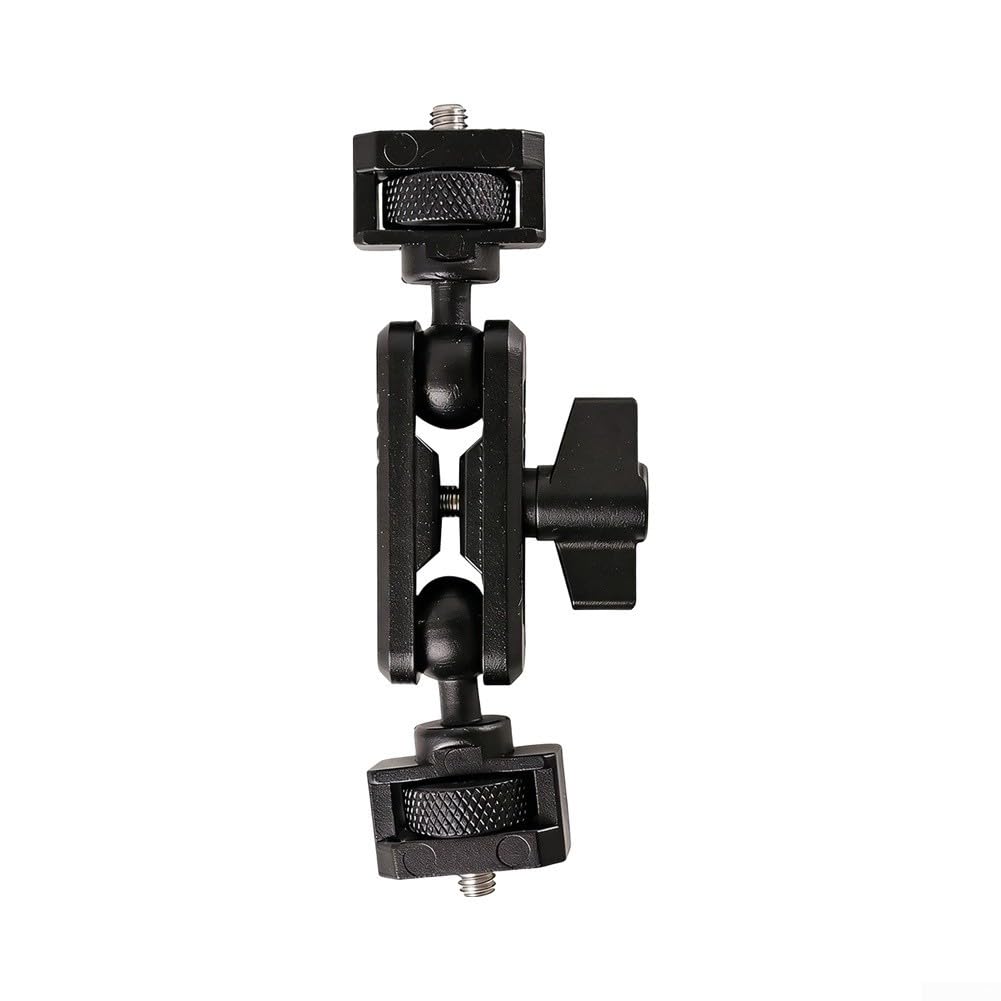 RiseNova Um 360° drehbarer Aluminium-Gelenkarm | Kamera-Halterung für Stativ, flexibler Handy-Tablet-Ständer für Fotografie, Videoaufnahme, 3 kg