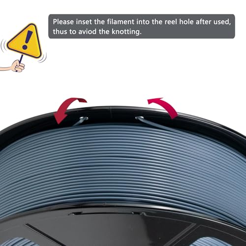 Image of iSANMATE ASA Filament 1.75mm Bluish-Grey 1KG, UV & Weather Resistant 3D Printer Filament Perfect for Outdoor Functional Parts, Dimensional Accuracy + /- 0.02mm, 1kg Spool (2.2lbs)