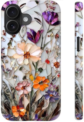 ESDOT for iPhone 16 Plus Case Cute Preppy Floral Wireless Charging