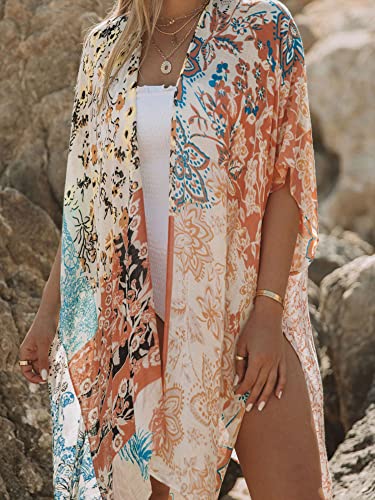 Image of Breezy Lane Kimonos for Women Swimsuit Coverups Beach Cover Up Swimwear Cardigan Summer