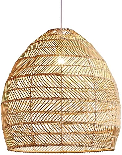 Lampe suspendue en rotin haut de gamme luminaire décoratif fait main pour restaurant