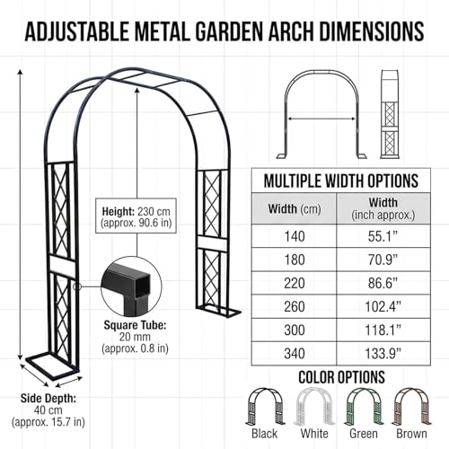 Arche de mariage et pergola decorative pour plantes grimpantes - 2