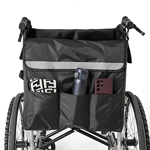 Wheelchair Bag Wheelchair Storage Tote Accessory For Carrying Loose Items And Accessories - Travel Messenger Backpack - Accessible Pouch And Pockets #TOP1