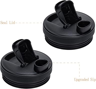 32OZ Replacement Cups Compatible with Ninja Nutri BN401, SS101, BN400, BN800, BN801 Blender, with Upgraded Sip and Seal Lids- Convenient to Drink Directly.(2 Pack) | Replacement Cups Compatible with BN400 BN401 Ninja Nutri-Blender Pro BL480 BL481 Nutri Ninja Auto-iQ with Sip and Seal Lids