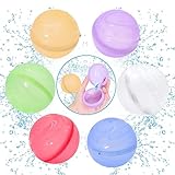 🎁【Perfektes Sommergeschenk】 Unsere wiederverwendbaren Wasserballons sind das perfekte Geschenk für Kinder im Alter von 3-10 Jahren, diese magnetischen Wasserballons können nicht nur als Familienpoolspielzeug, Babypartyspielzeug, Wasserschlachtspielzeug und Strandspielzeug verwendet werden, sondern auch als tolle Preise für Kindergeburtstage und Themenveranstaltungen.