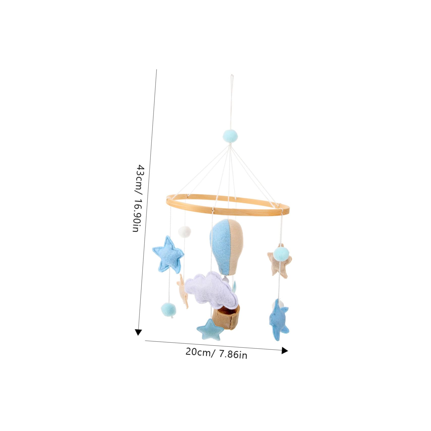 SHOWERORO Nursery Room Hanging Ornament Mobile for Girls and Chic Design for Boys and Girls Bedroom