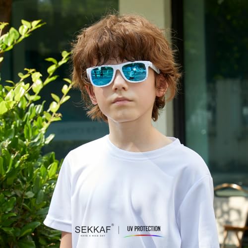 Kids Polarized Sunglasses Age 3-12 Toddler Shades for Boys Girls,Durable Sun Glasses with UV Protection2