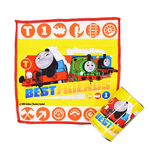 「 きかんしゃトーマス 」 ミニタオル&貯金箱缶 黄 565035