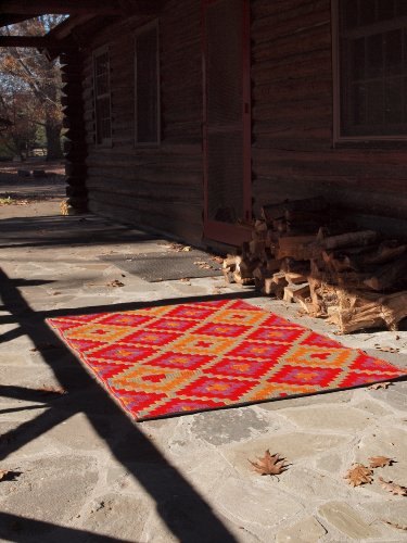 Fab Habitat Saman - Arancio e Viola (90cm x 150cm)...