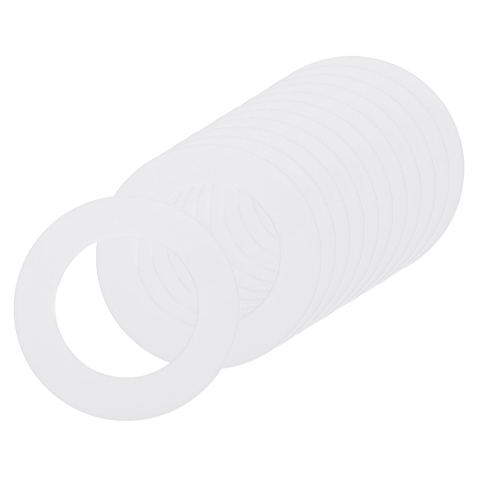 sourcing map Goof Rings for 3" Recessed Light 3"ID 4.7"OD Matte White 12Pcs