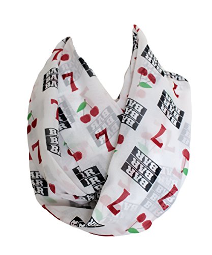 Etwoa Lucky Seven Slot Machine Infinity Scarf Circle Loop Scarves2