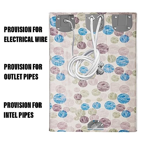 Image of Kuber Industries Dot Print Washing Machine Cover | Soft PVC Top Load Fully-Automatic Washing Machine Cover | Multi