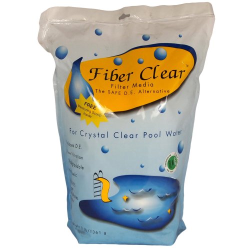 Fiber Clear 4003DC Cellulose Filter Media D.E. Alternative for Swimming Pools 3-Pounds