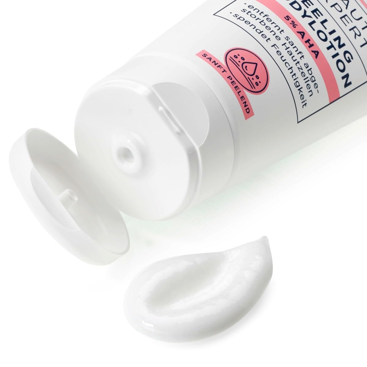 Balea 3er-Set Beauty Expert Hautpflege: Peeling Bodylotion 5% AHA entfernt sanft abgestorbene Hautzellen (2 x 200 ml) + Bodylotion Body Cremegel 5% Niacinamide für feineres Hautbild (200 ml), 600 ml