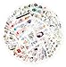 72 Feuilles Scrapbook Autocollant Washi Autocollant Décoration Autocollant Planificateur Autocollant Journal Autocollant pour Adulte pour Agenda Album Carte Faire Art et Artisanat (Vie de Loisir)