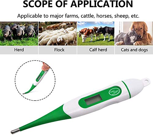 image for DWSFADA Waterproof Digital Thermometer for Pets,Animal Electronic Ther