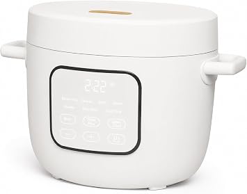 B- 14-Cup Cooked Electric Rice & Grain Cooker, 6-Cup Uncooked Capacity, Ceramic Nonstick Coating, Multi-Grain Cooking, Automatic Keep Warm White Icing