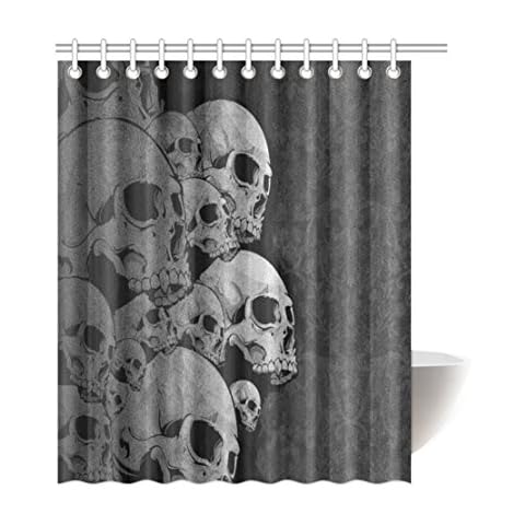 KXMDXA Cool Skull Waterproof Polyester Bath Shower Curtain Size 60x72 Inch Cover
