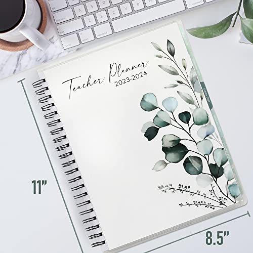 Simplified Teacher Planner For The 2023-2024 Academic School Year - Your All Incl. 8.5" X 11" Lesson Plan Book Supplies - Easily Organize Your Daily, Weekly & Monthly Classroom/Homeschool Schedule #TOP6