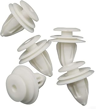 50 Pcs for Door Trim Panel Retainer Clips 90467-10161 94858299, High Strength Plastic Pillar Fasteners, White