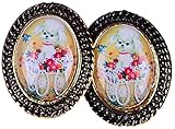  Unbekannt Vintage 50s Little Poodle Dog Retro Schnuckohrstecker Rockabilly