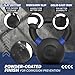 Yes4All Powder Coated Kettlebell, 18 lb Cast Iron Core Kettlebells with Non-Slip Handle & Flat Bottom for Conditioning, Heavy Duty for Strength Training - Single, Dark Blue