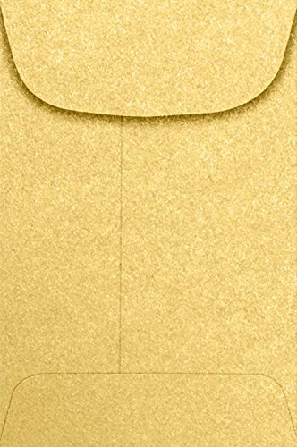 LUXPaper #4 Coin Envelopes | Peel & Press | 3'' x 4 1/2'' | Gold Metallic | 80lb. Text | 50 Qty