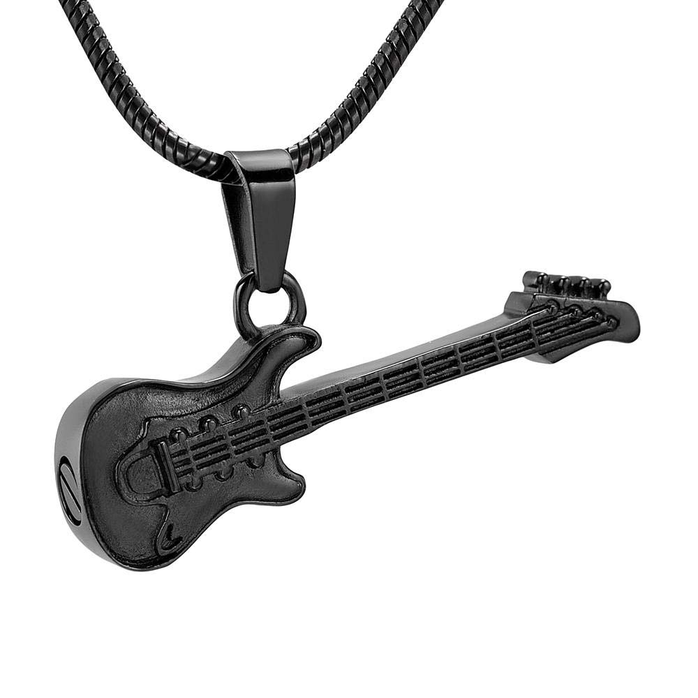 Pet Human Popioły Urna Biżuteria Gitara Elektryczna Naszyjnik Kremacyjny W Kształcie Prochy Pamiątkowa Urna Pamiątkowa Wisiorek!