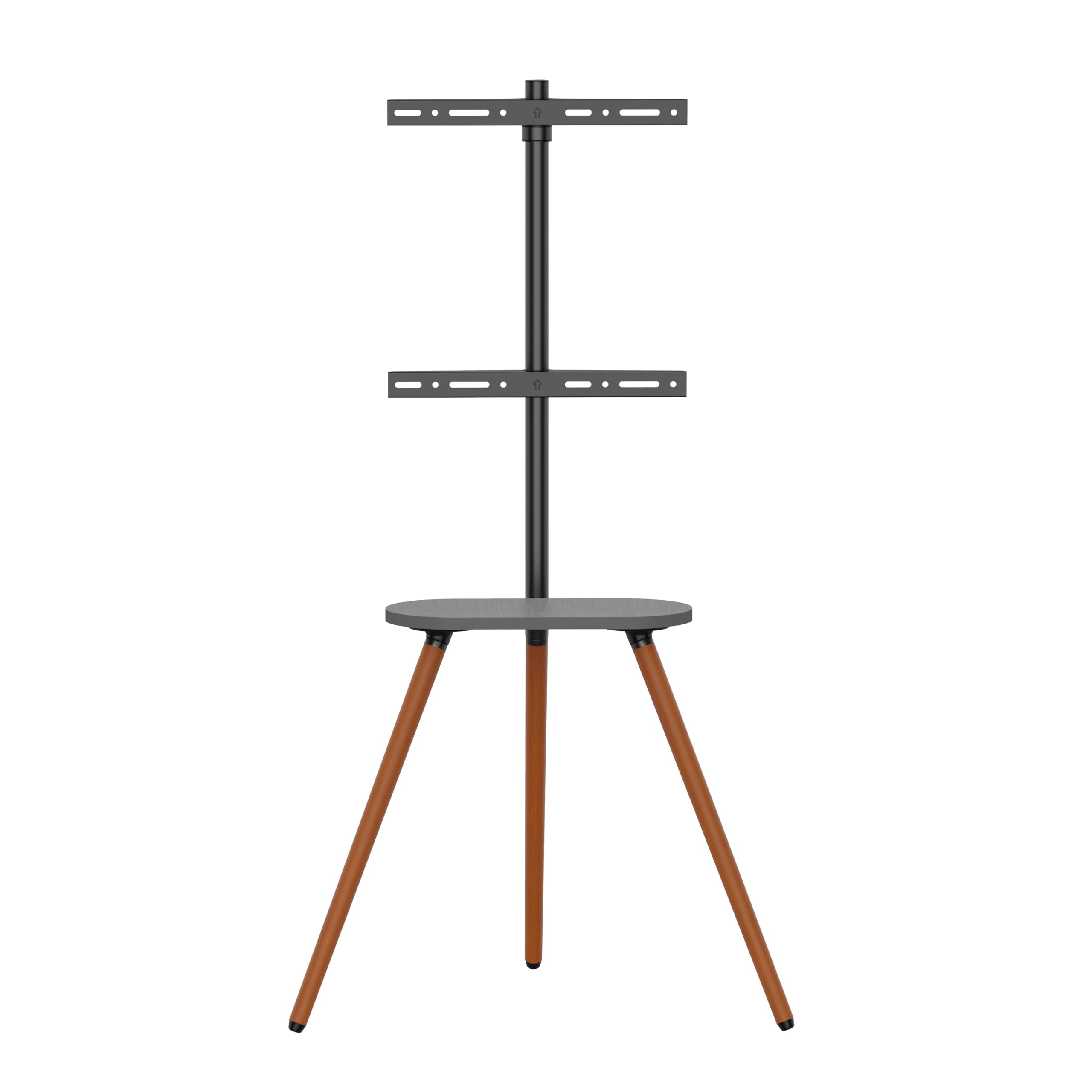 METRONIC 451077 Support TV sur Pied Television Universel 43 à 65 Pouces (109-165 cm) Pivotant avec Trepied Bois au Sol - Stand pour Télé, Max Vesa 400x400 jusqu'à 35 Kg